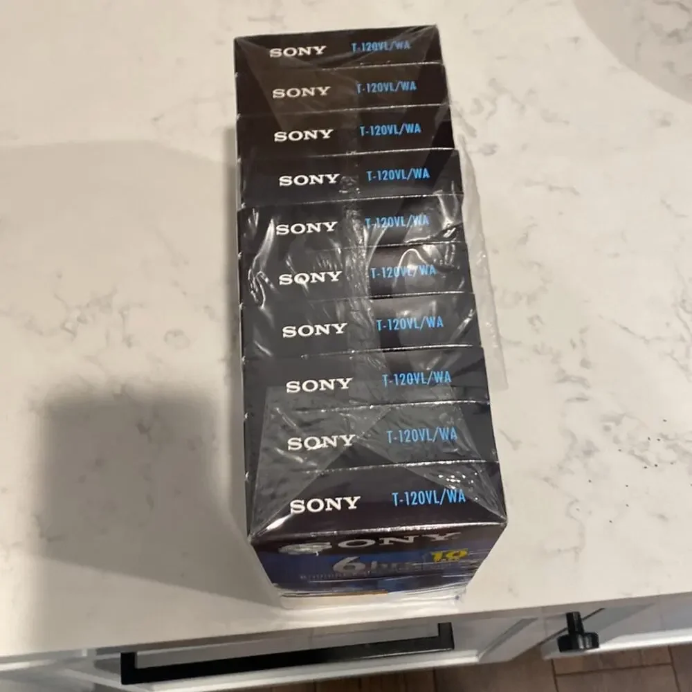Sony 6 hour brilliant color and sound 10 pack blank VHS NEW